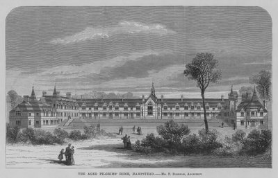 Maison des pèlerins âgés, Hampstead (gravure) - English School