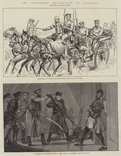 La tentative de révolution en Bulgarie (gravure) - English School