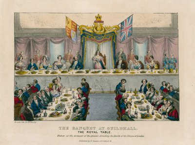 Le Banquet à Guildhall - English School