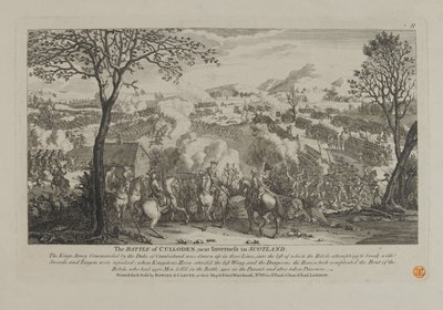La bataille de Culloden, près d