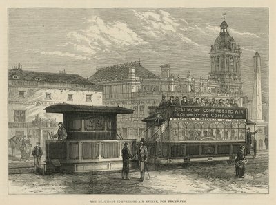 Le moteur à air comprimé Beaumont, pour tramways - English School