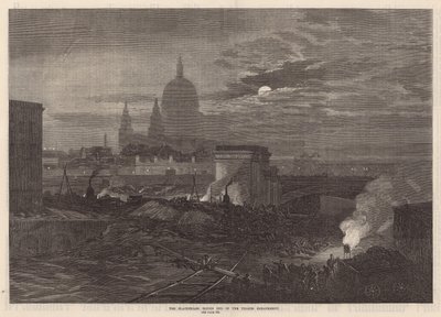Extrémité du pont de Blackfriars de l
