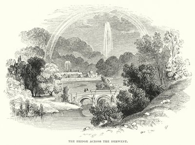 Le pont sur la Derwent (gravure) - English School