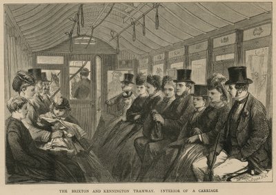 Le tramway de Brixton et Kennington - intérieur d