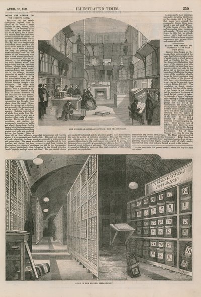Le recensement à Londres - English School