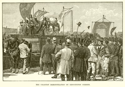 La manifestation chartiste sur Kennington Common - English School