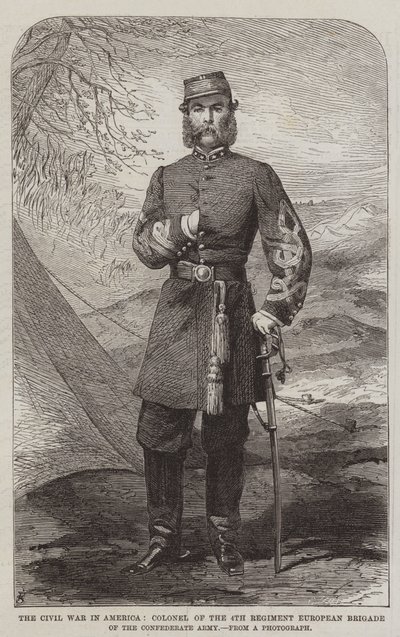 La Guerre Civile en Amérique, Colonel du 4e Régiment de la Brigade Européenne de l