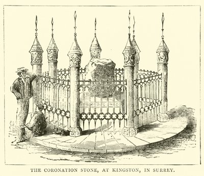 La Pierre de Couronnement, à Kingston, dans le Surrey - English School