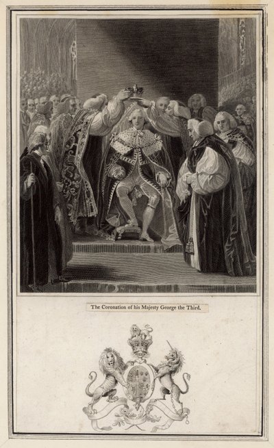 Le couronnement de Sa Majesté George III - English School