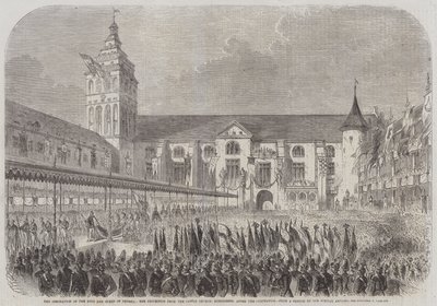 Le couronnement du roi et de la reine de Prusse, la procession depuis l