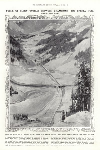La piste de Cresta, Saint-Moritz, Suisse - English School
