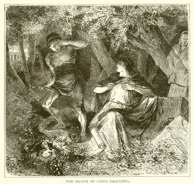 La mort de Caius Gracchus - English School