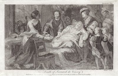 La Mort de Léonard de Vinci - English School