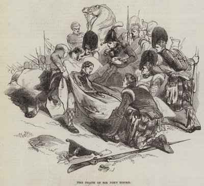 La Mort de Sir John Moore (gravure) - English School