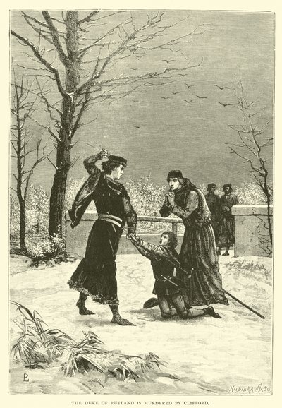 Le duc de Rutland est assassiné par Clifford - English School