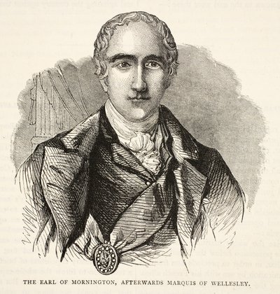 Le comte de Mornington, plus tard marquis de Wellesley, illustration de Cassell