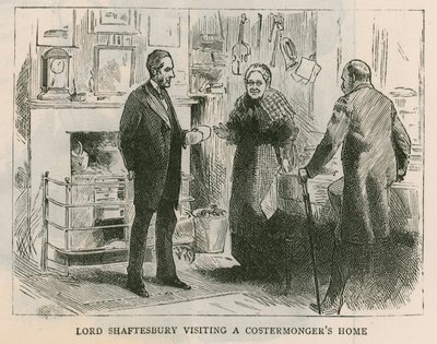 Le comte de Shaftesbury; Lord Shaftesbury visitant la maison d