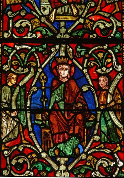 La fenêtre Est (Ew) représentant la Vierge Marie sur l