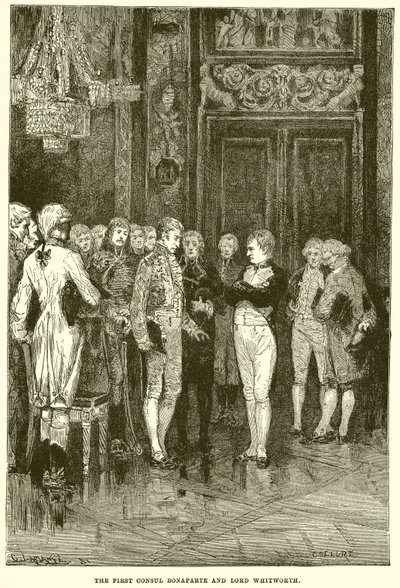 Le Premier Consul Bonaparte et Lord Whitworth - English School