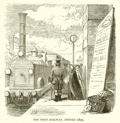 Le Premier Chemin de Fer, ouvert en 1825 - English School