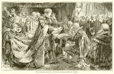 Les nobles flamands pétitionnent Marguerite de Parme - English School