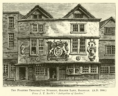 Le Théâtre Fortune, ou Nursery, Golden Lane, Barbican, AD 1800 - English School