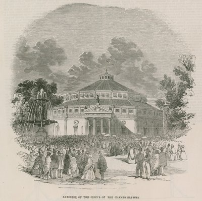 La loterie nationale française - extérieur du Cirque des Champs-Élysées, Paris, France - English School
