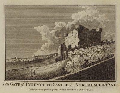 La porte du château de Tynemouth, dans le Northumberland - English School