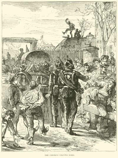 Les Allemands quittant Paris, mars 1871 - English School