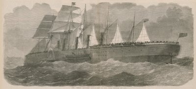 Le navire à vapeur Great Eastern tel qu