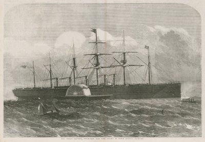 Le navire à vapeur Great Eastern - English School