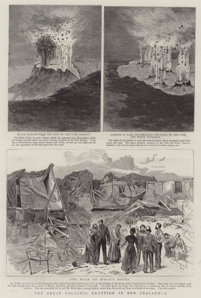 La grande éruption volcanique en Nouvelle-Zélande, I - English School
