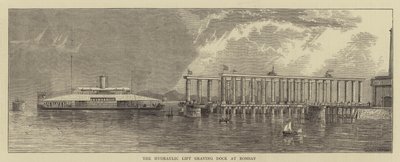 Le dock de levage hydraulique à Bombay (gravure) - English School