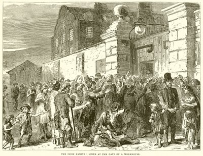 La Famine Irlandaise : Scène à la Porte d