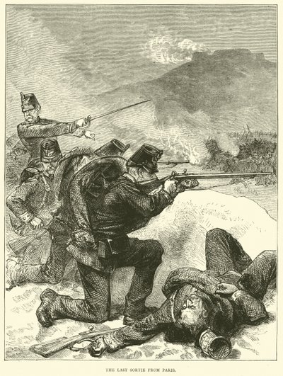 La dernière sortie de Paris, janvier 1871 - English School