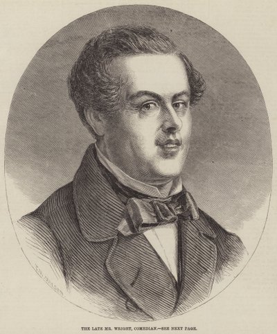 Feu M. Wright, comédien (gravure) - English School