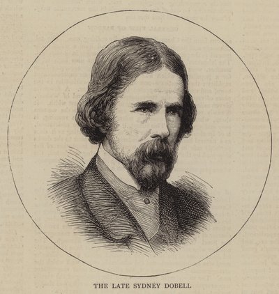 Le défunt Sydney Dobell (gravure) - English School