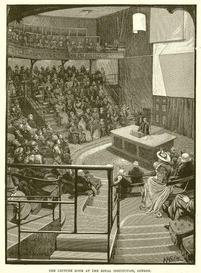La salle de conférence à la Royal Institution, Londres - English School