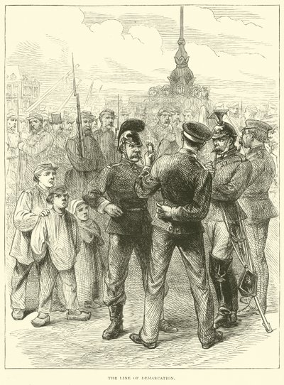 La ligne de démarcation, mars 1871 - English School