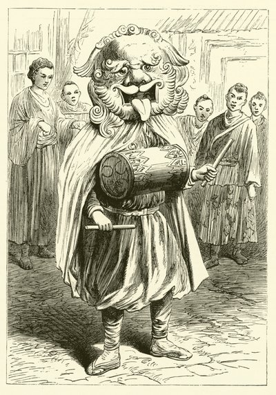 La tête du lion (gravure) - English School