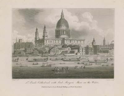 Le défilé du Lord Maire sur la Tamise - English School