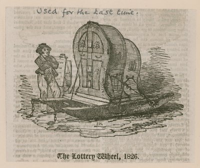 La roue de la loterie, 1826 - English School