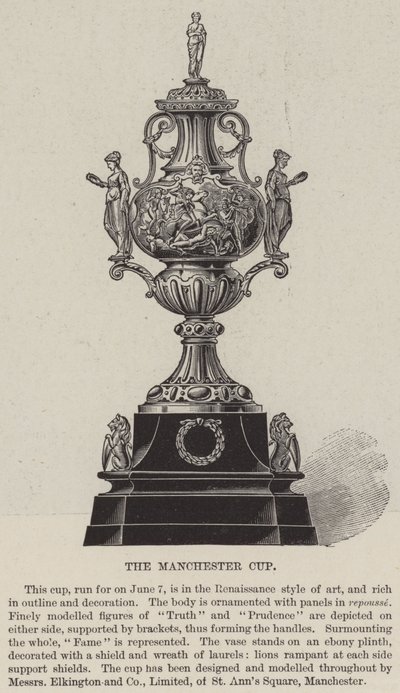 La coupe de Manchester (gravure) - English School