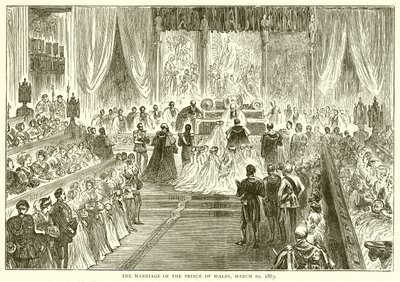 Le mariage du prince de Galles, 10 mars 1863 - English School
