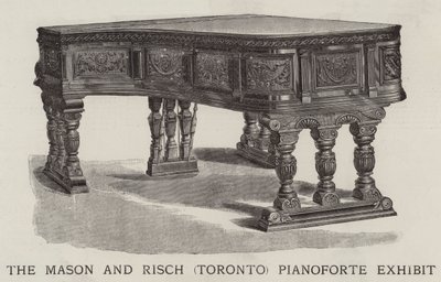 Exposition de pianos Mason et Risch (Toronto) (gravure) - English School