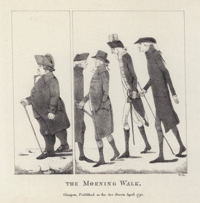 La promenade matinale (gravure) - English School
