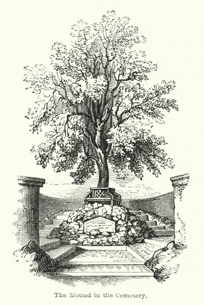 Le Monticule dans le Cimetière (gravure) - English School