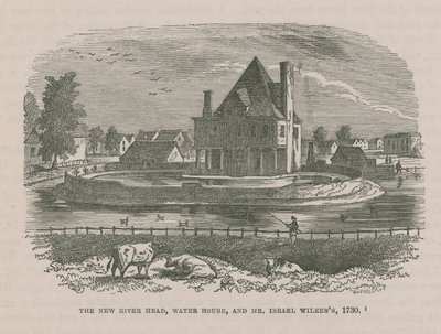 The New River Head, Water House, et M. Israel Wilkess, 1730 - English School