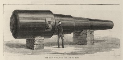 Le nouveau bébé de Woolwich, 81 tonnes (gravure) - English School