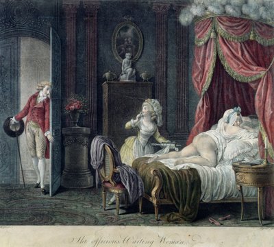 La Femme Attentive (gravé par Chaponnier) - English School